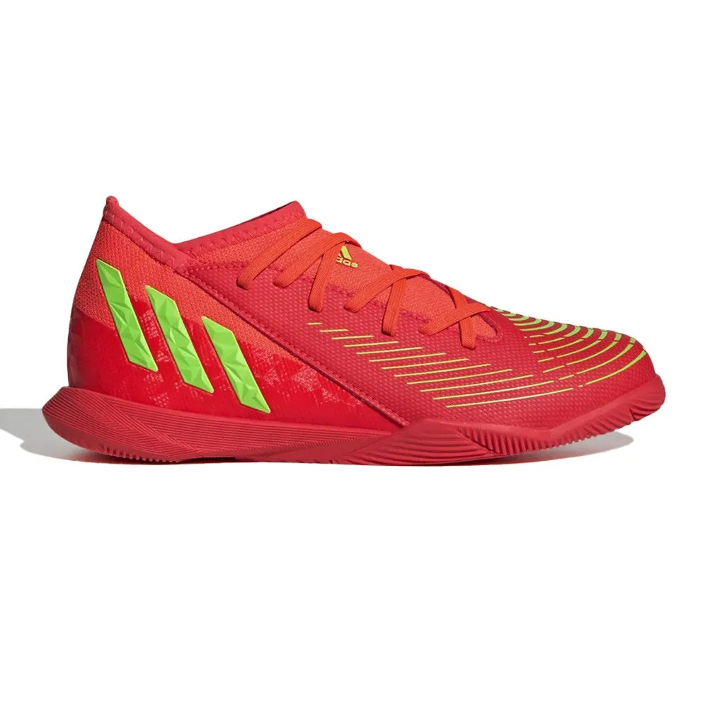 Adidas Predator Edge.3 IN Jnr Football Boots (Red/Green)