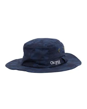 Adult - Bucket Hat - Classic Hibiscus Boonie Hat  - Hibiscus Navy