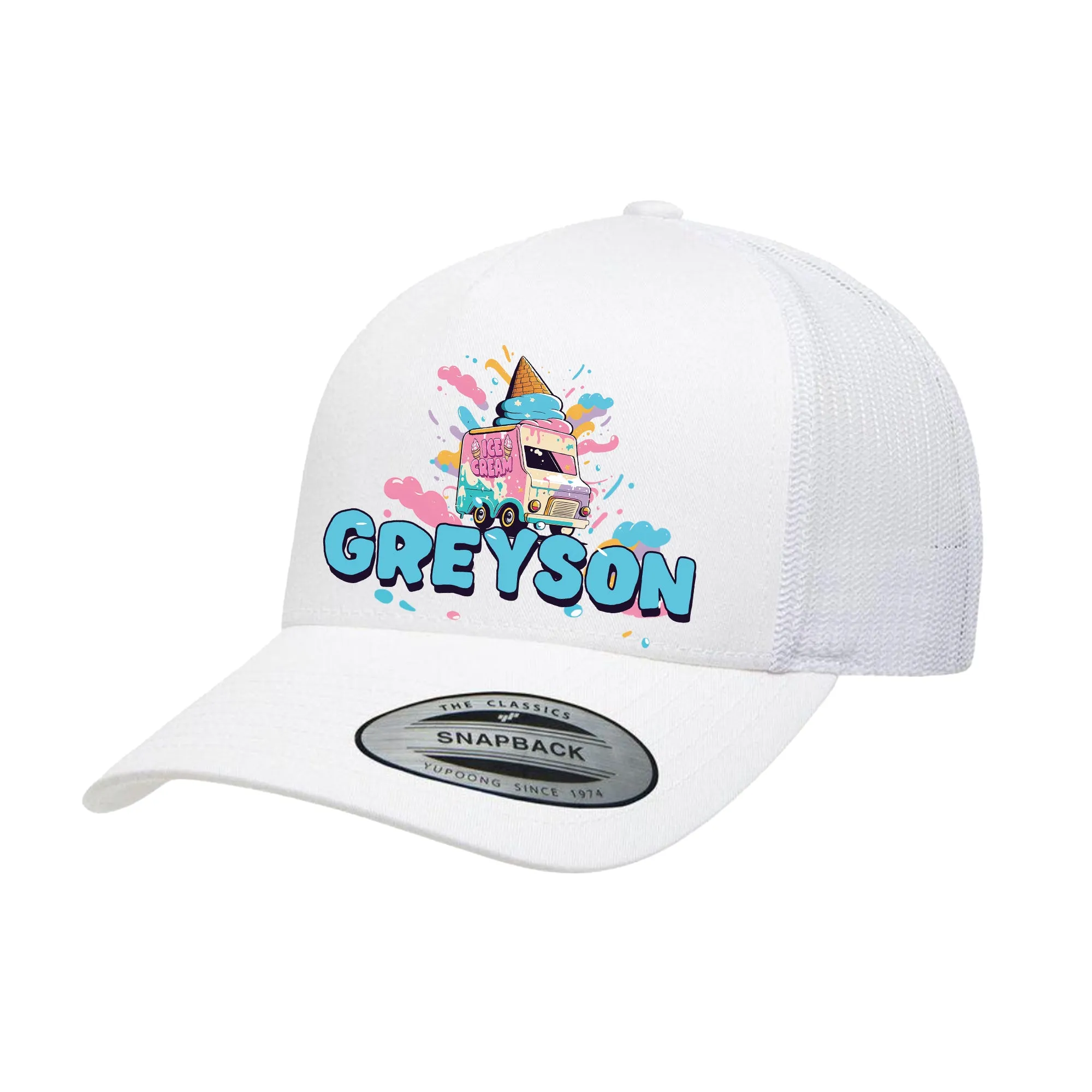 ADULT Personalized Hat - Ice Cream Truck