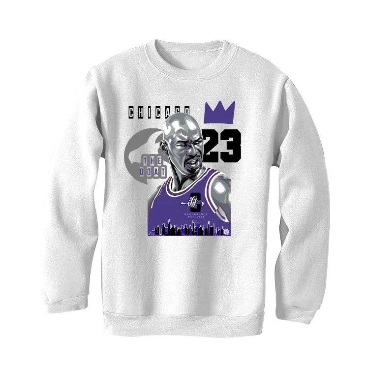 AIR JORDAN 3 "DARK IRIS" White T-Shirt (The Goat)