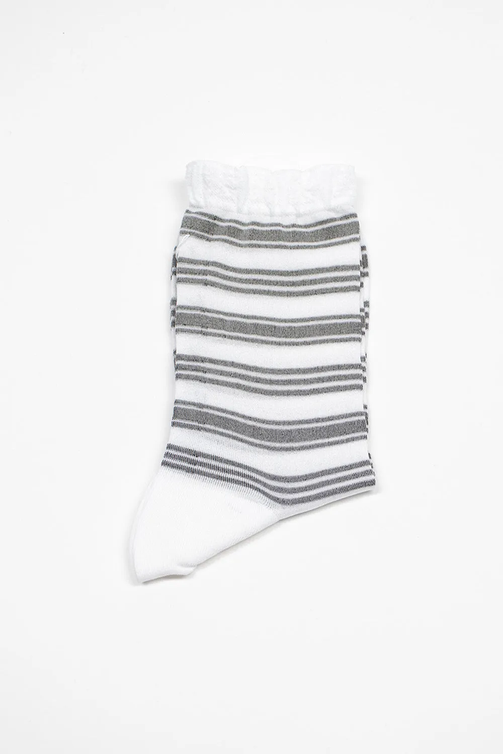 AM-781 Border Socks Black/White