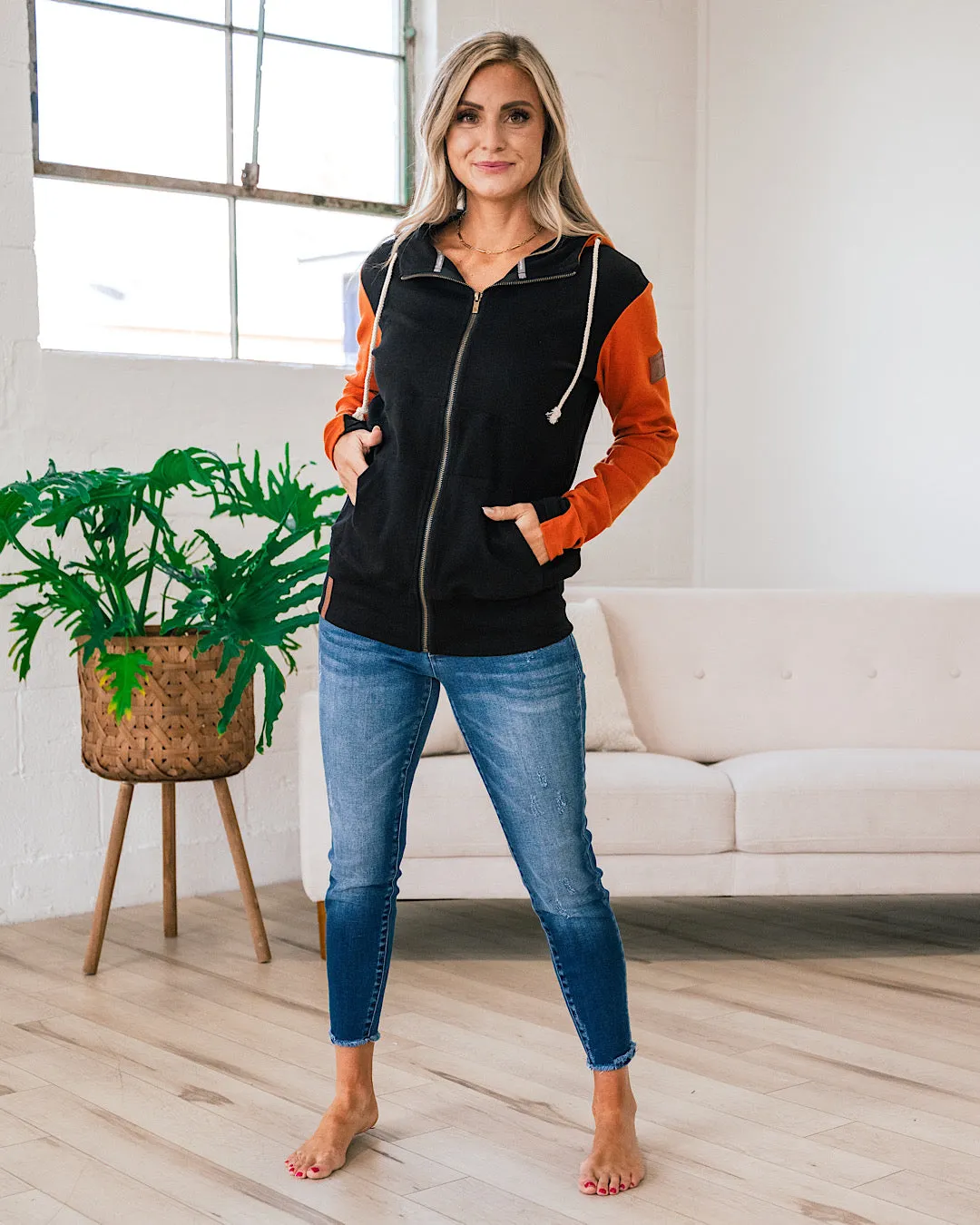 Ampersand Ave Keep It Simple FullZip Sweatshirt FINAL SALE