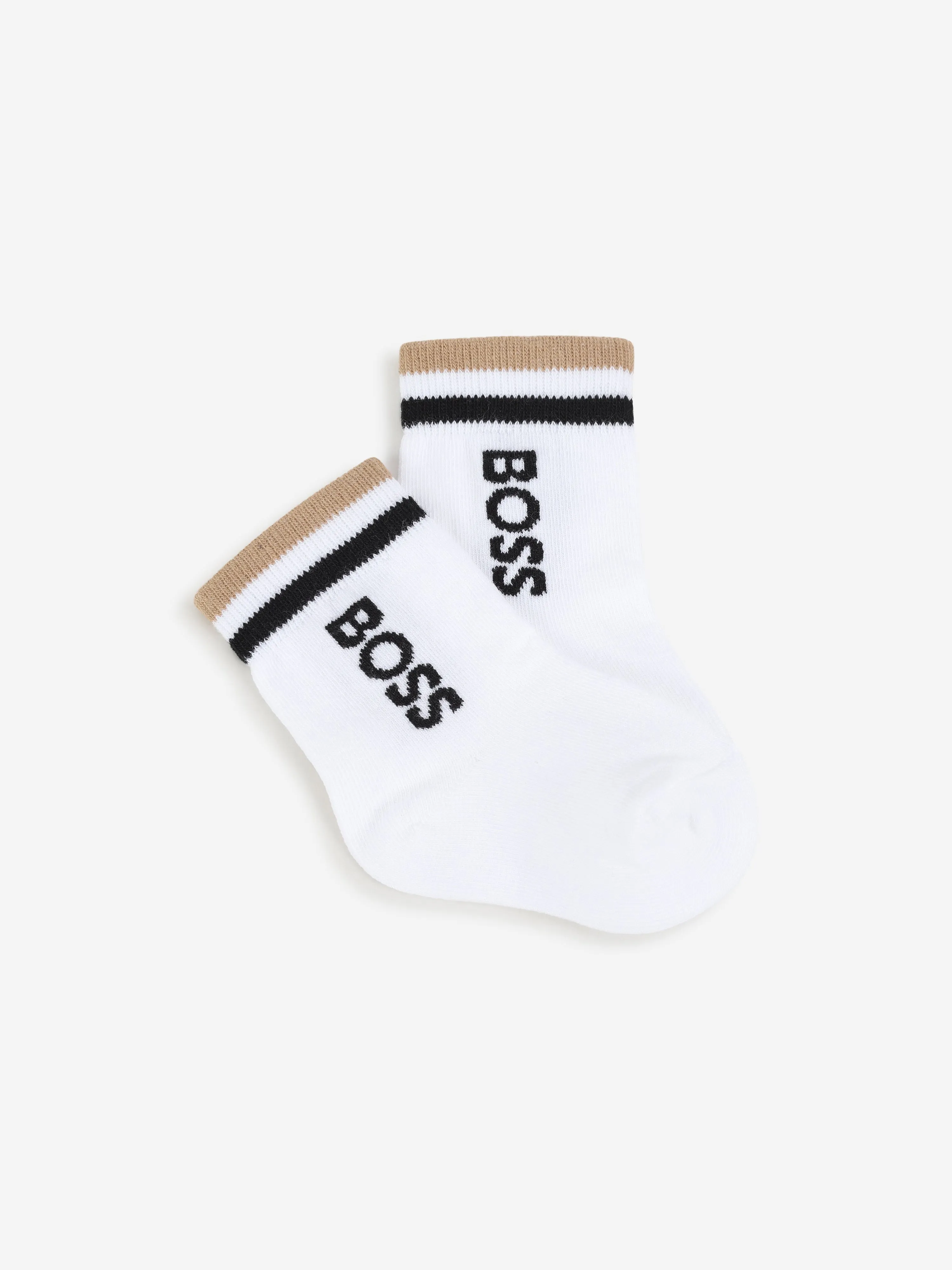 Baby Boys 3 Pairs Of Socks Set in White