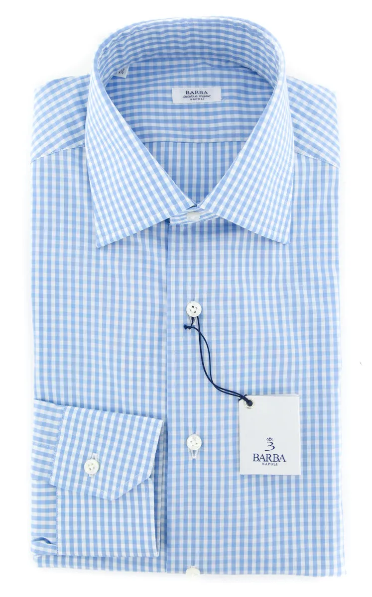 Barba Napoli Blue Shirt - Slim