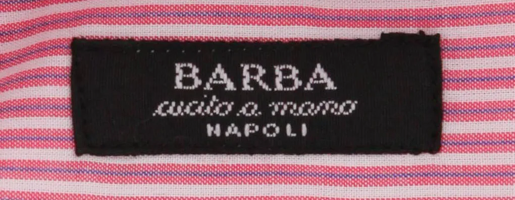 Barba Napoli Pink Shirt - 17 US / 43 EU