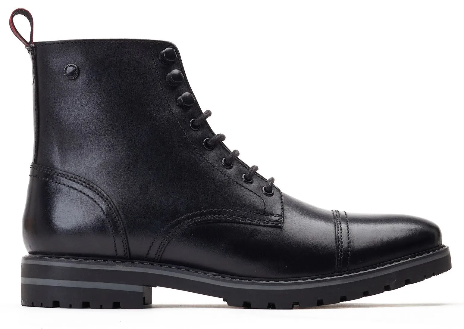 Base London Sparrow Waxy Mens Leather Lace-Up Combat Boots - Durable and Stylish Footwear for Adventurous Souls