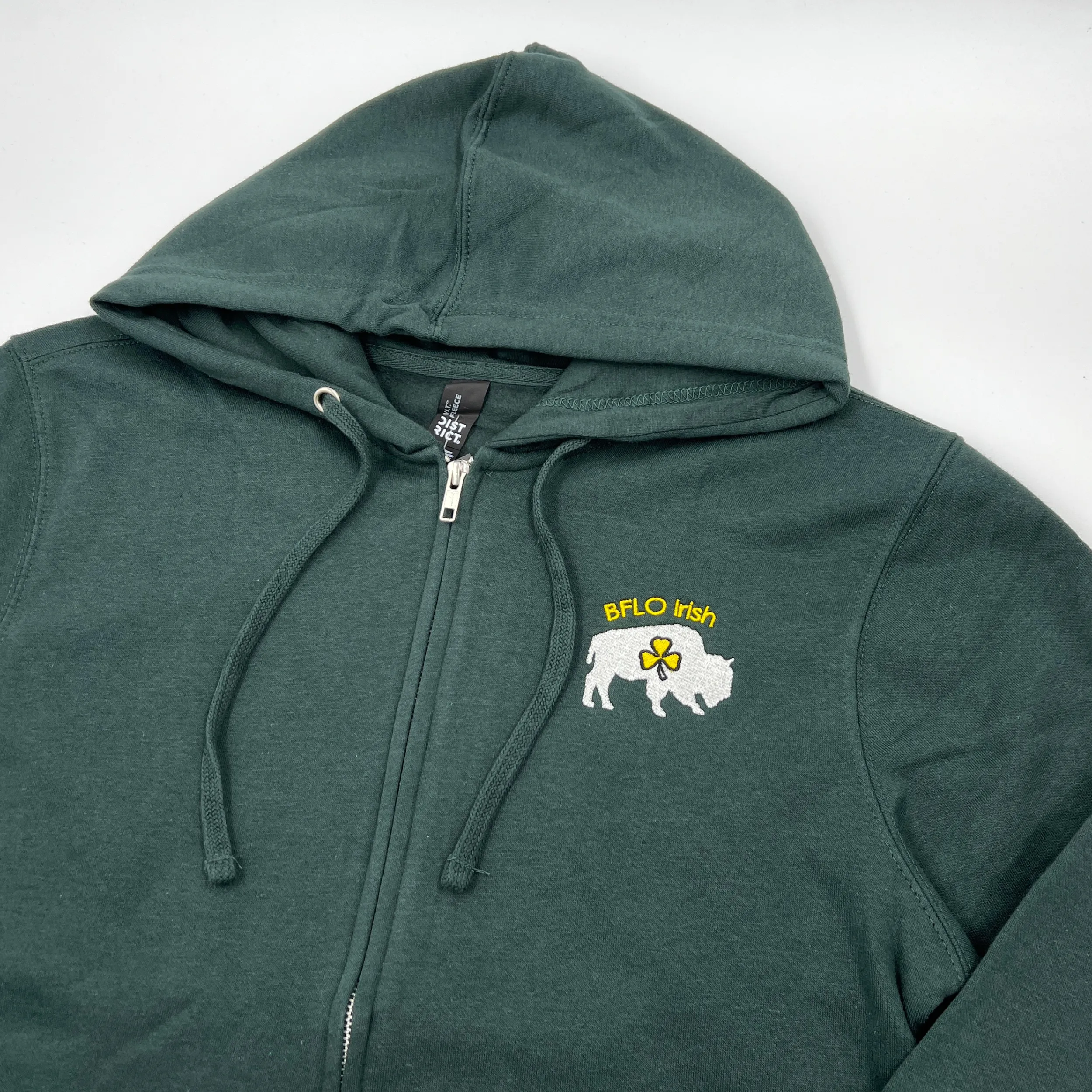 BFLO Irish Forest Green Zip-Up Hoodie