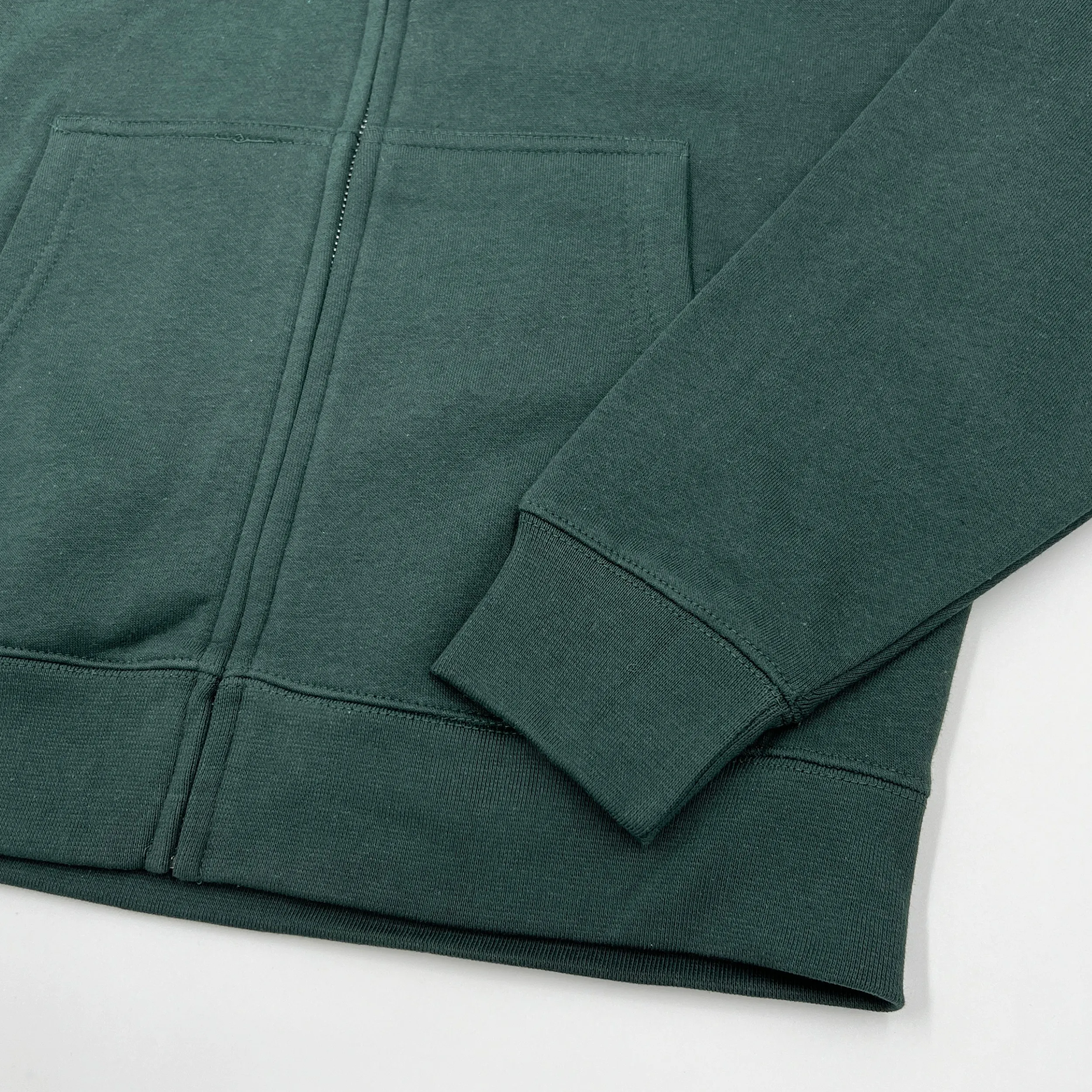 BFLO Irish Forest Green Zip-Up Hoodie