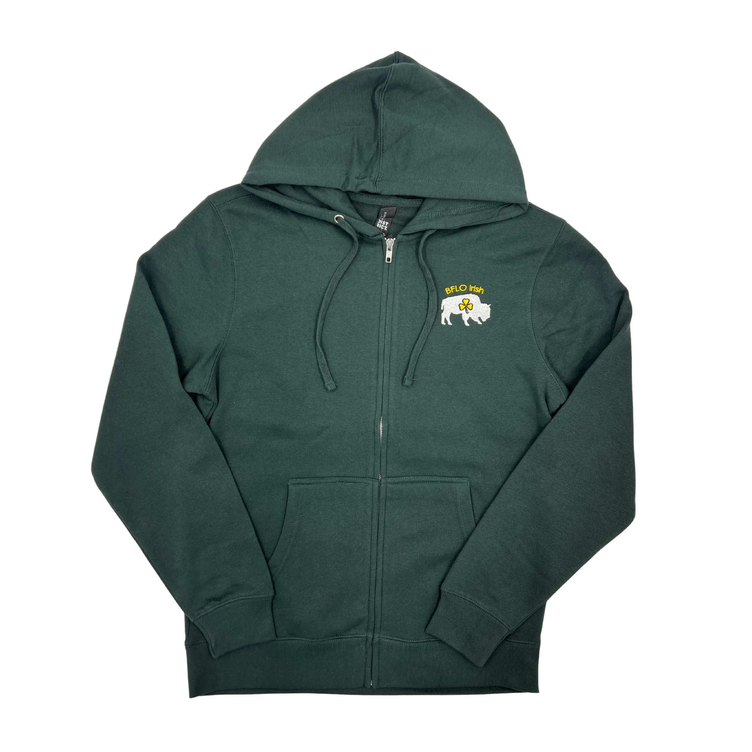 BFLO Irish Forest Green Zip-Up Hoodie