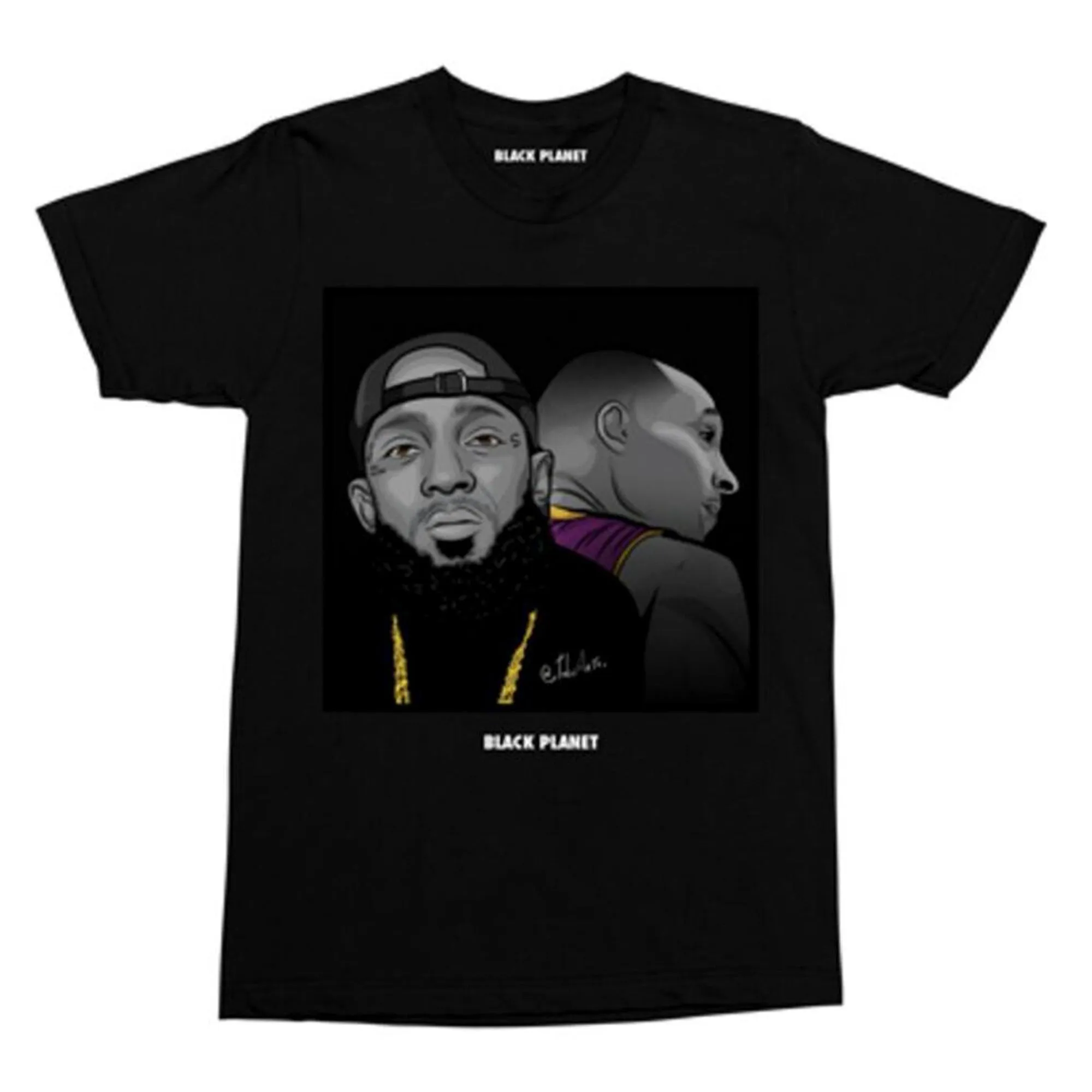 Black Planet Men KOBE X NIPSEY Tee (Black)