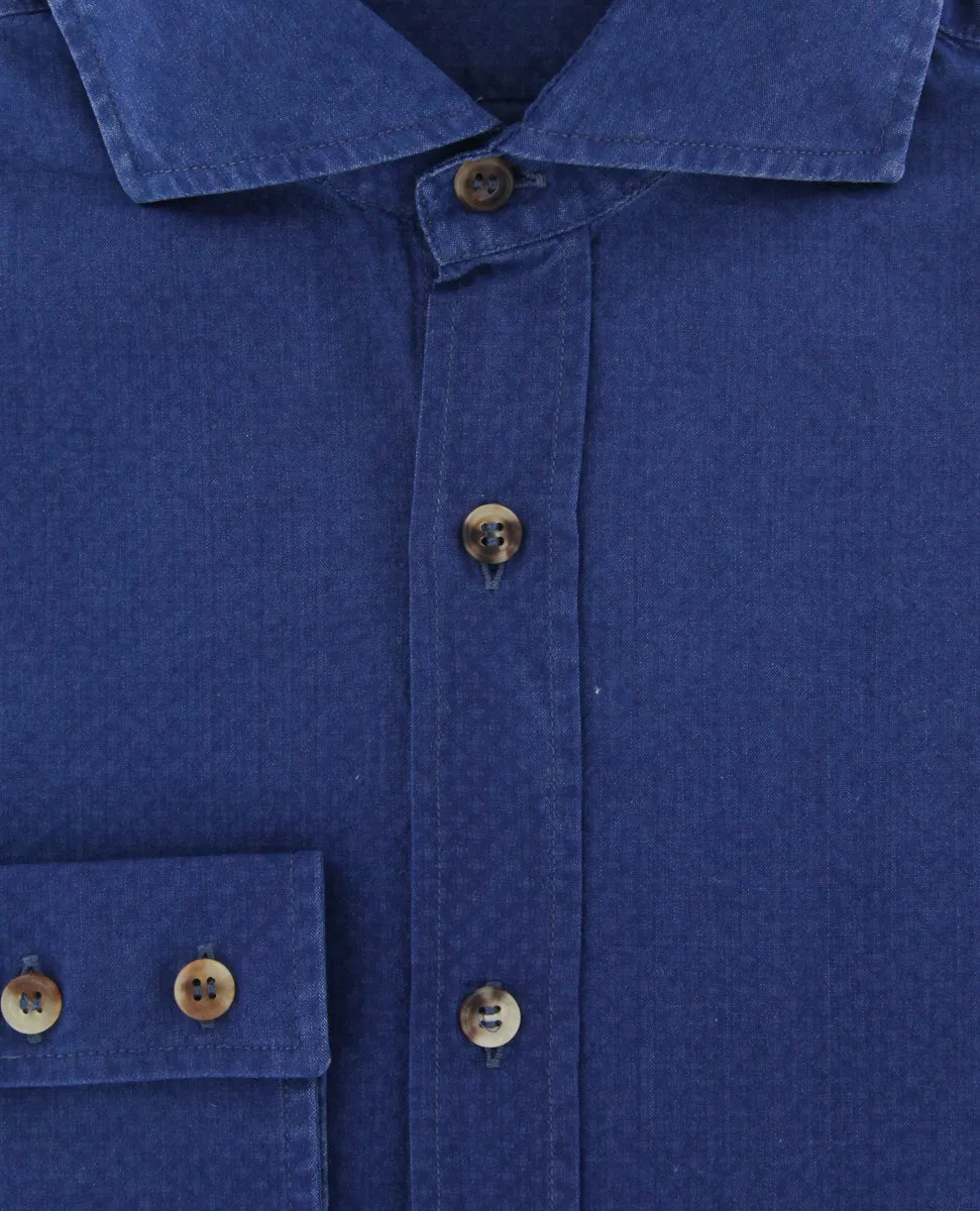 Brunello Cucinelli Blue Shirt - Full