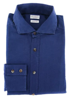 Brunello Cucinelli Blue Shirt - Full