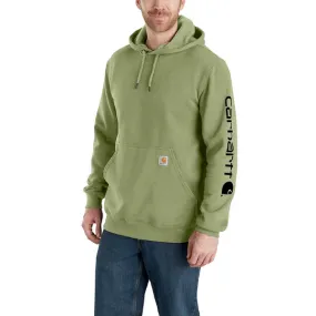 Carhartt Midweight Sleeve Logo Hoodie - Chive Heather