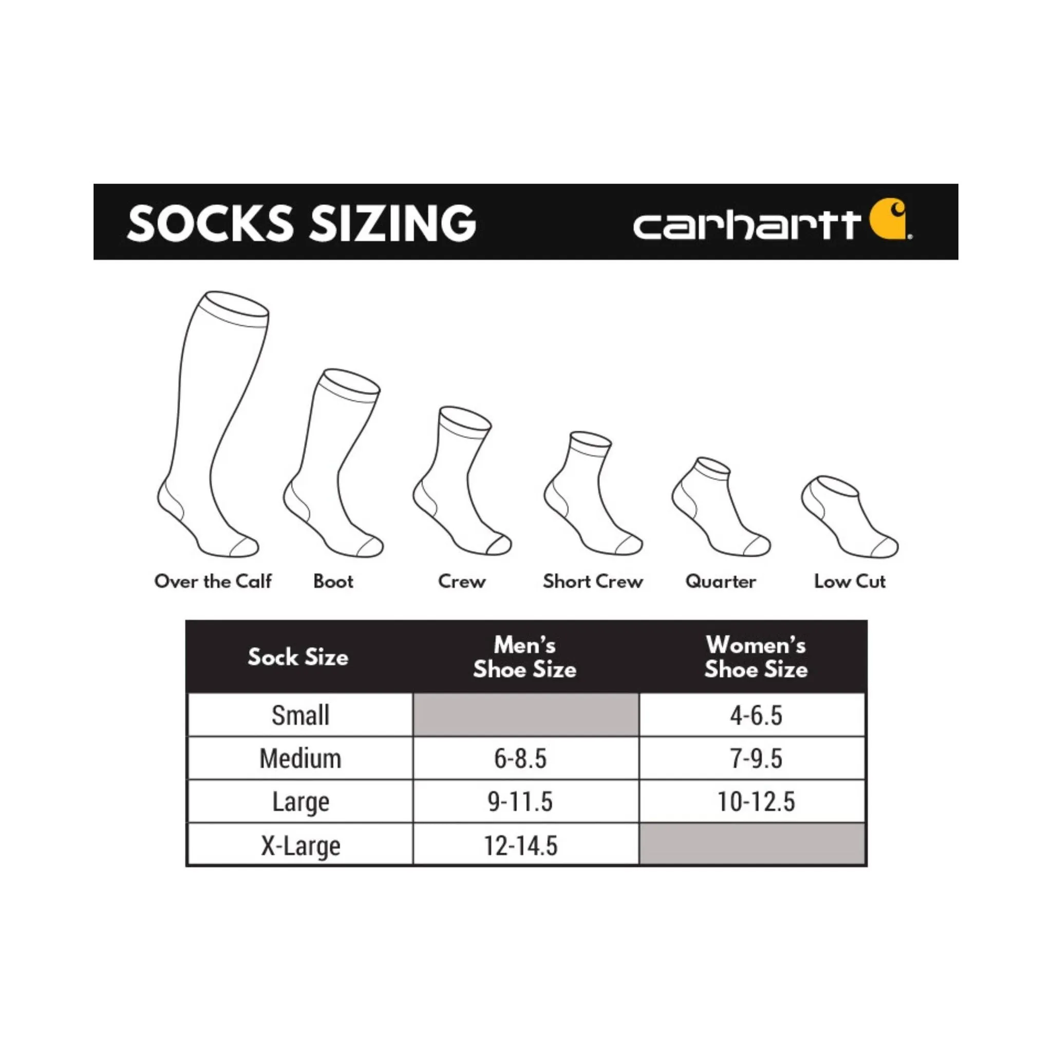 Carhartt Women's Force Midweight Crew 3 Pack Socks - Black