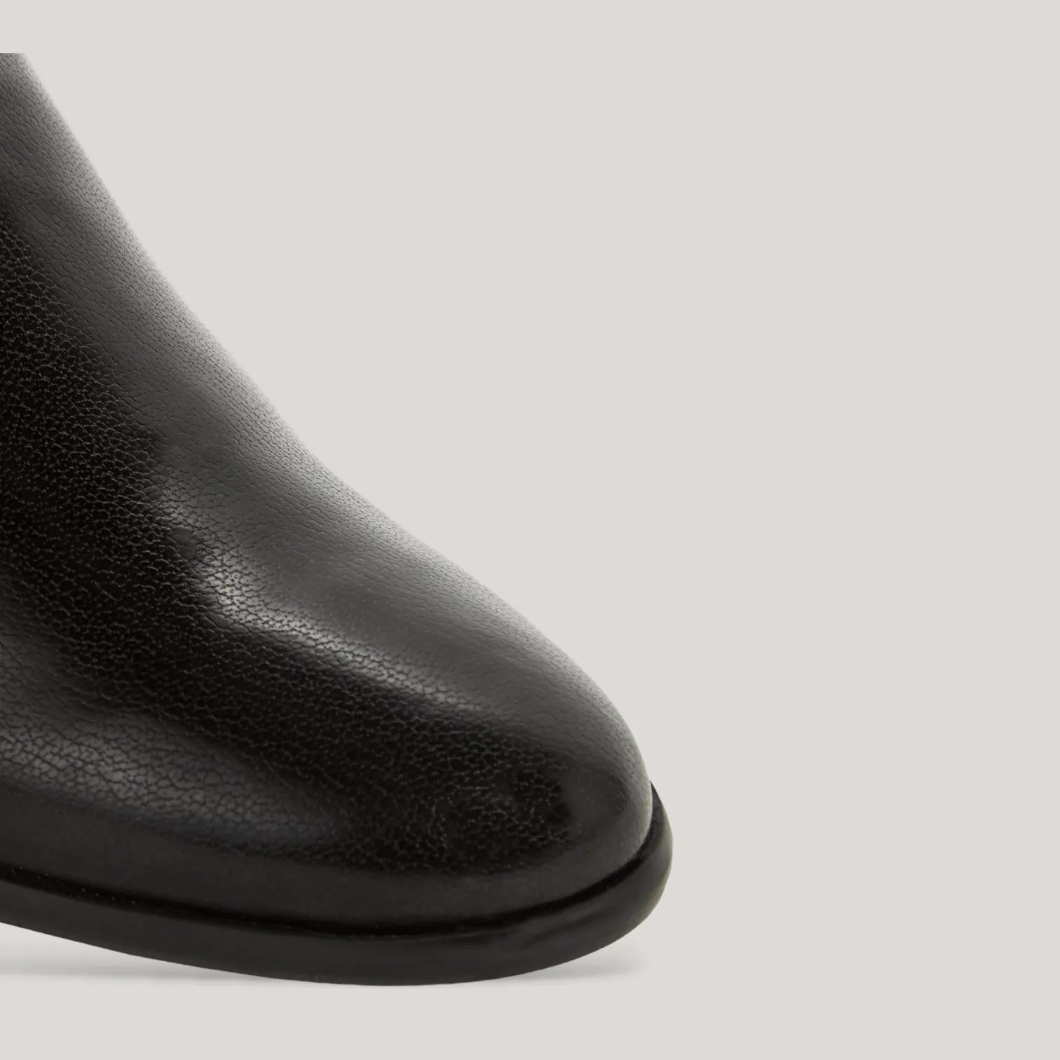 CHARLI | Black Vegan Capretto - Ankle Boot