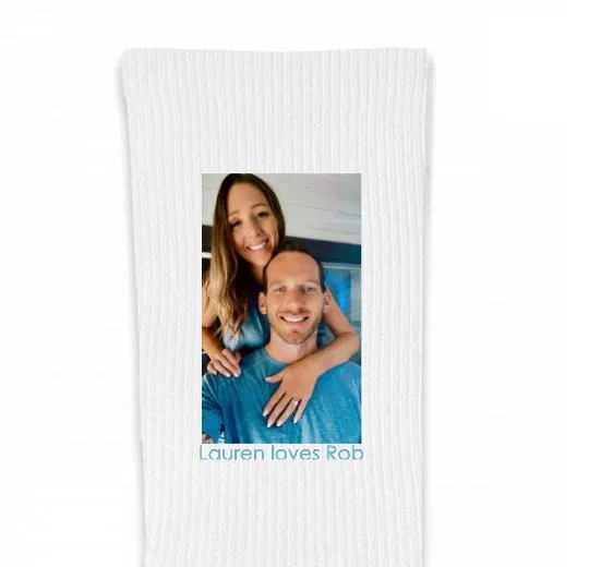 Design Your Own Custom Printed Crew Socks - Large