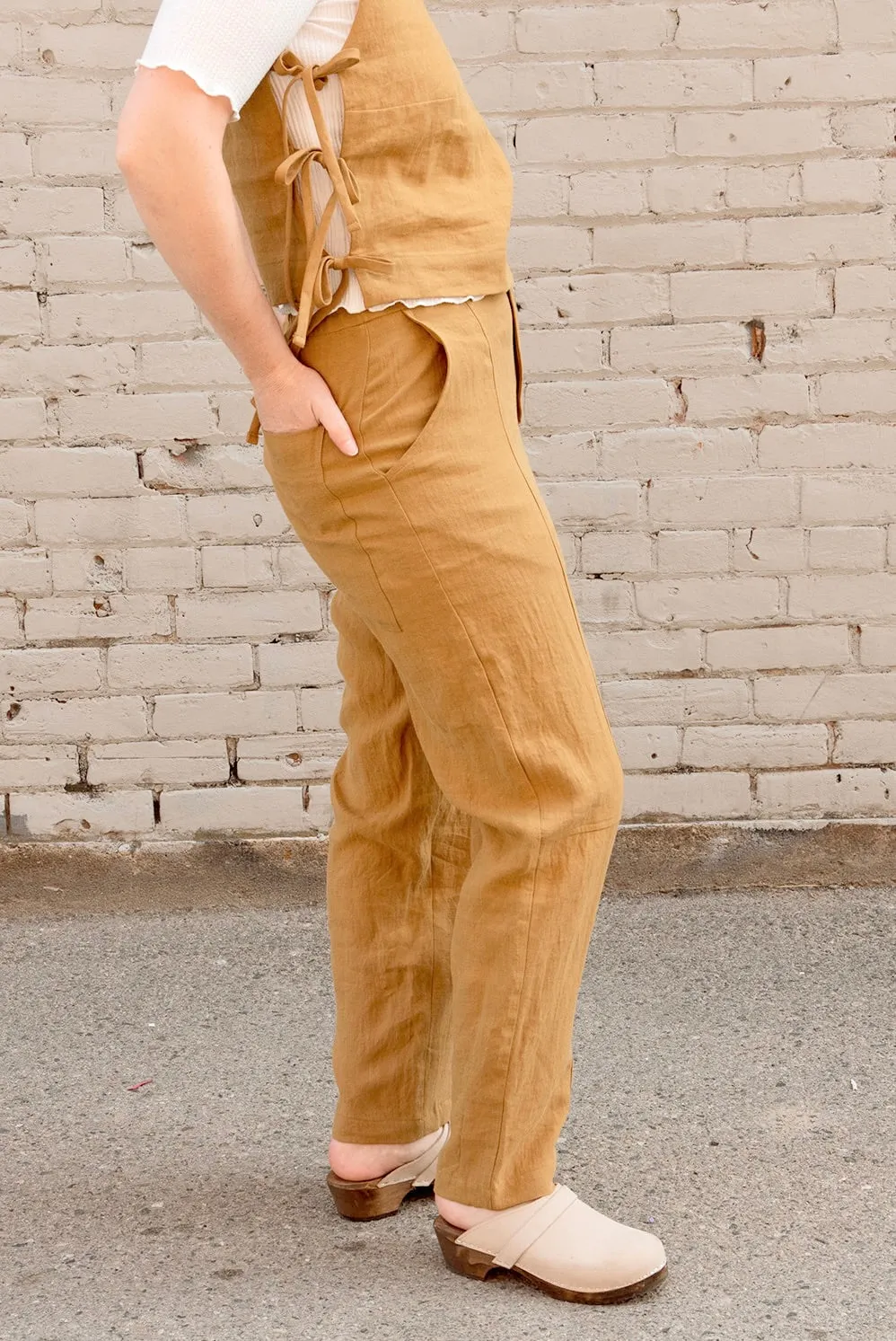 Devi Pant in Olive