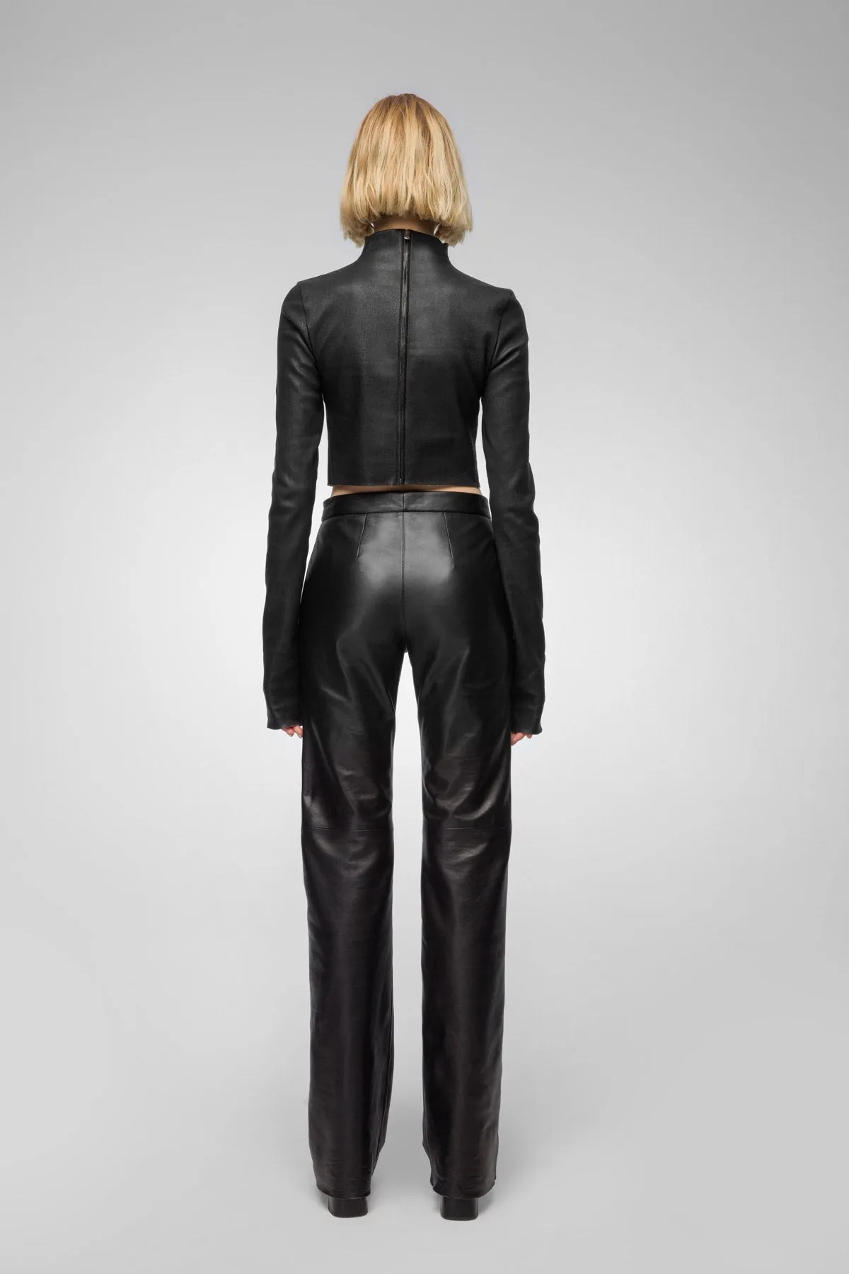 Dianna - Black Leather Pant