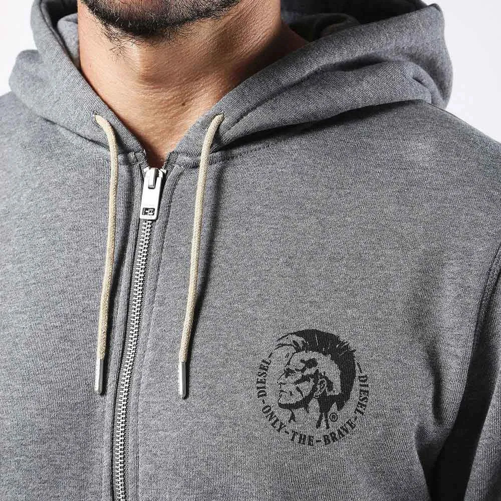 Diesel UMLT-Brandon - Z Hooded Sweatshirt - Grey 00SE8M