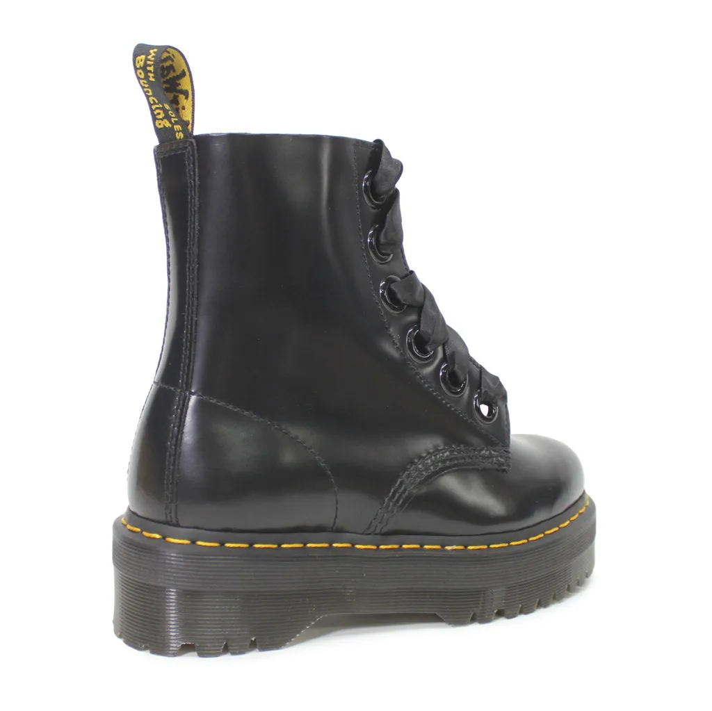 Dr. Martens Womens Boots Molly Casual Ankle Platform Leather - UK 6.5