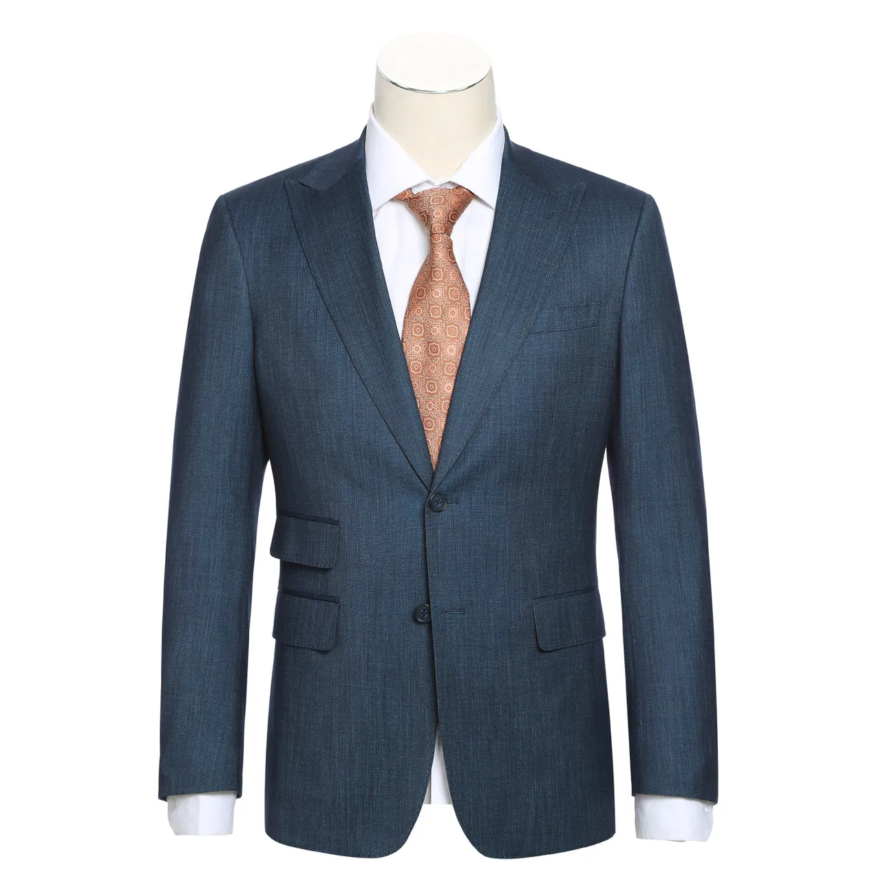 ENGLISH LAUNDRY Aqua Blue Peak Suit 72-02-341