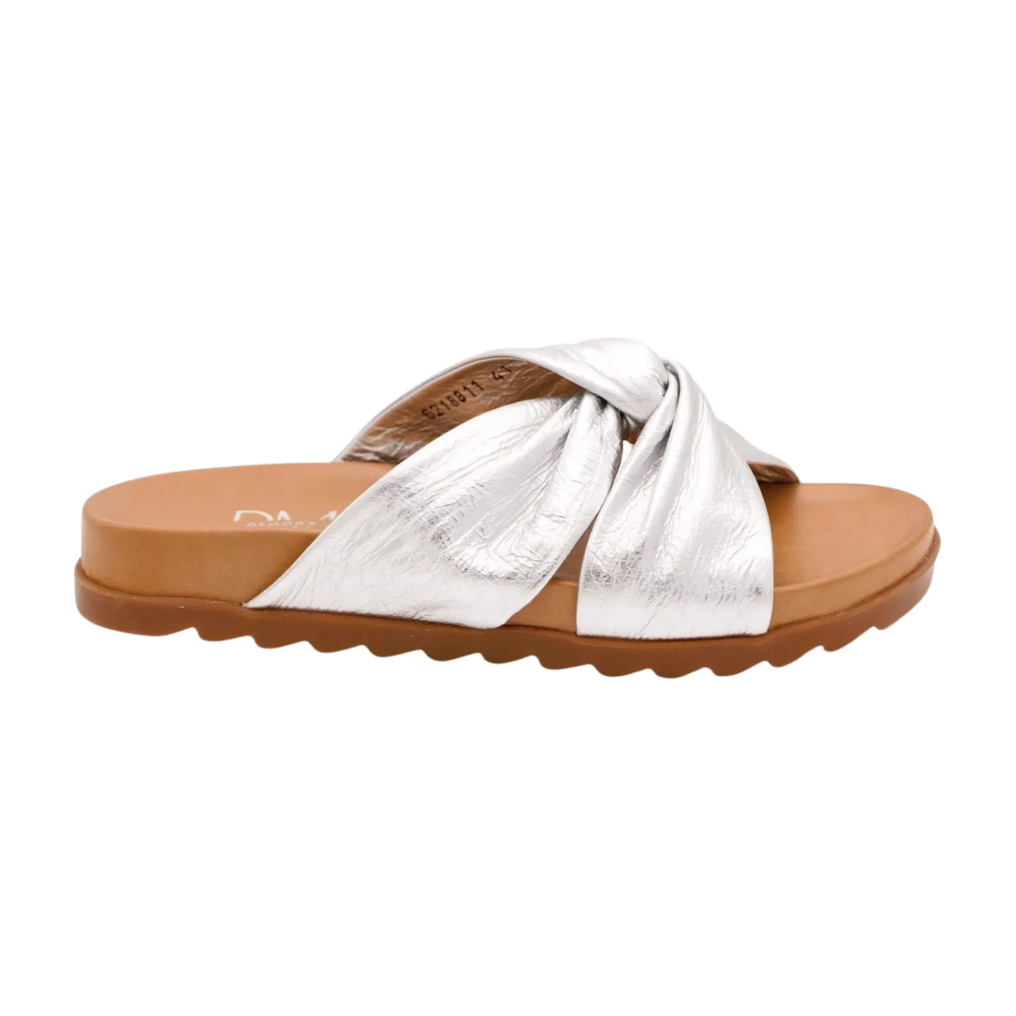 Fabucci Silver Knot Slider Sandal