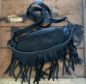 Frigga Fringe Bumbag by Tim & Simonsen - Stylish Boho Chic Crossbody Bag with Adjustable Strap and Eye-Catching Tassels