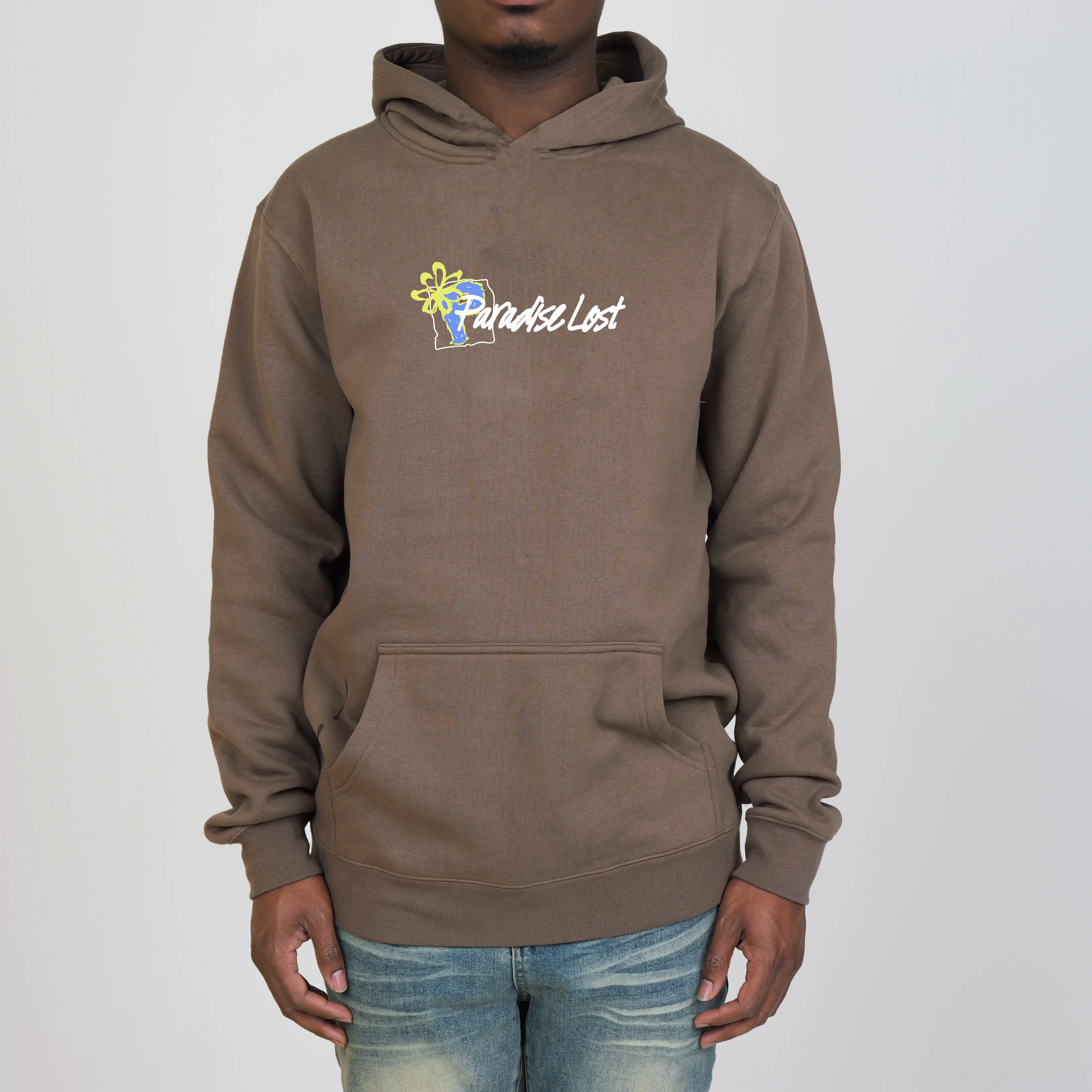 GETTING THROUGH PREM HOODIE WALNUT