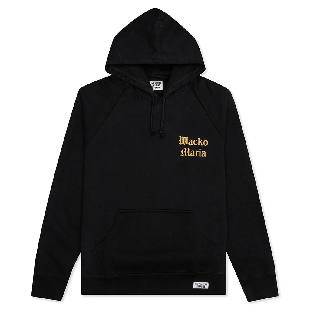 Heavy Weight Pullover Hoodie Type-2 - Black