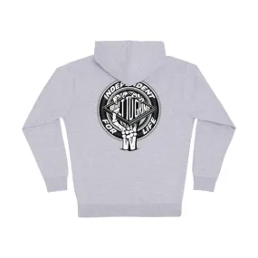 Independent For Life Clutch Zip Hoodie - Heather Grey