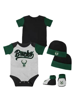 Infant Outerstuff Buzzer Beater Milwaukee Bucks 3-Piece Set