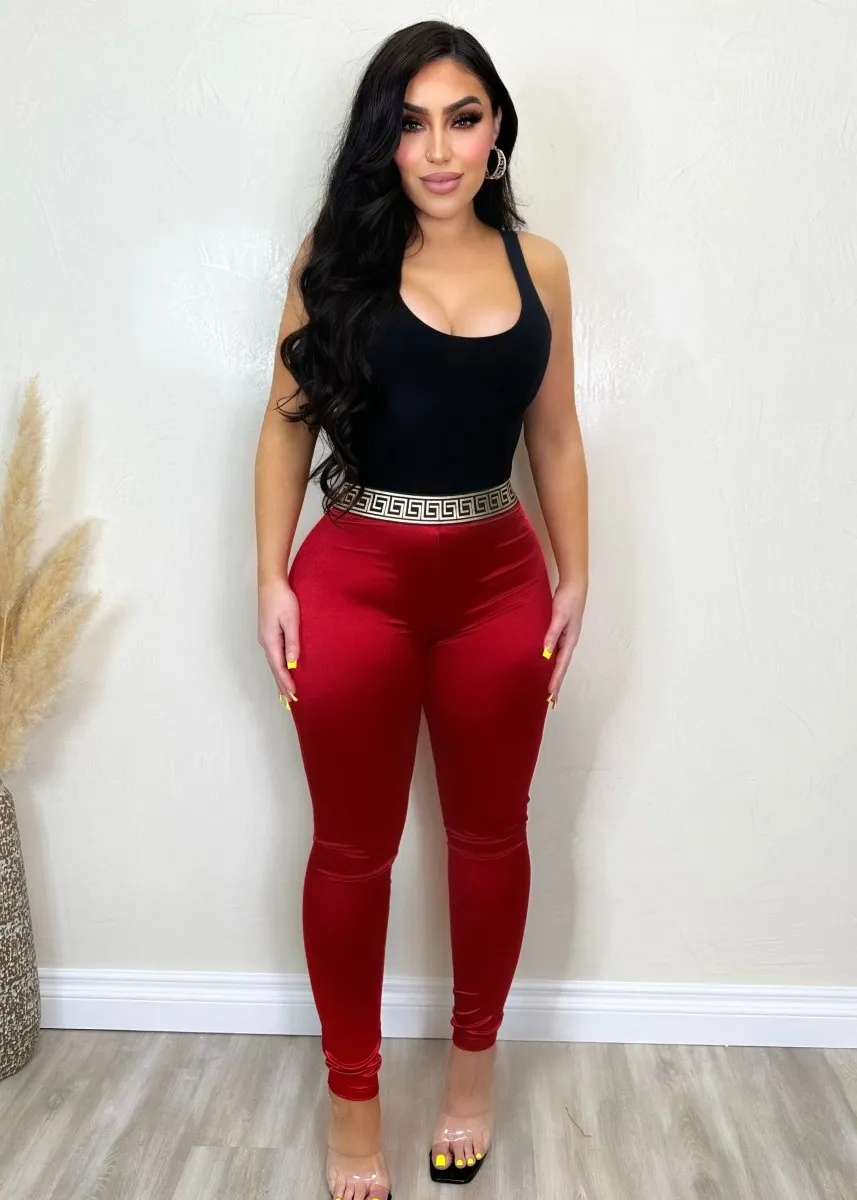 Ivy Pants  Red