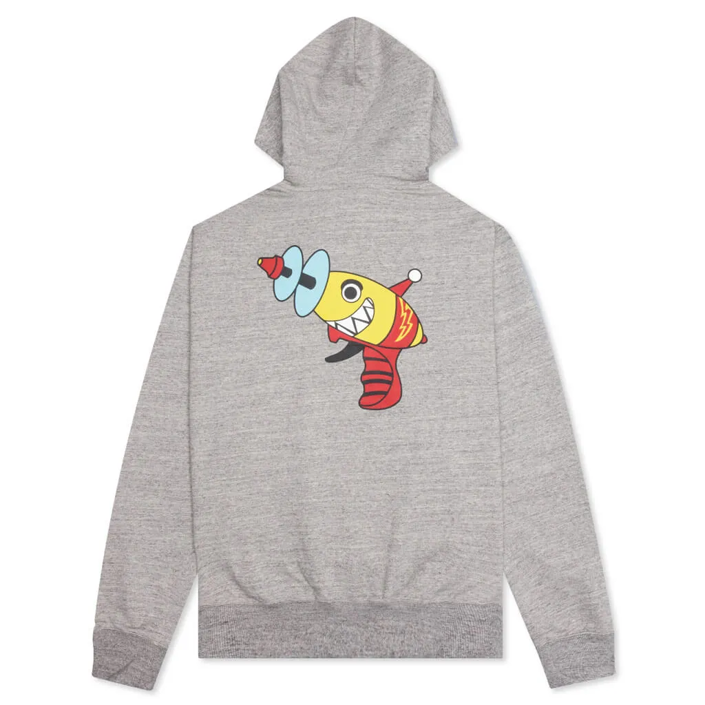 Lazer Gun Hoodie - Heather Grey