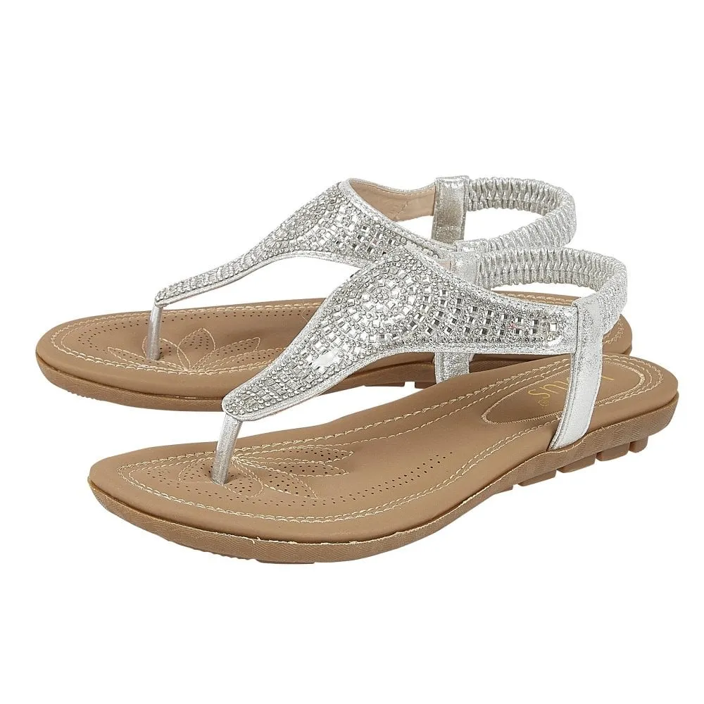 Lotus Orla Silver Sandal