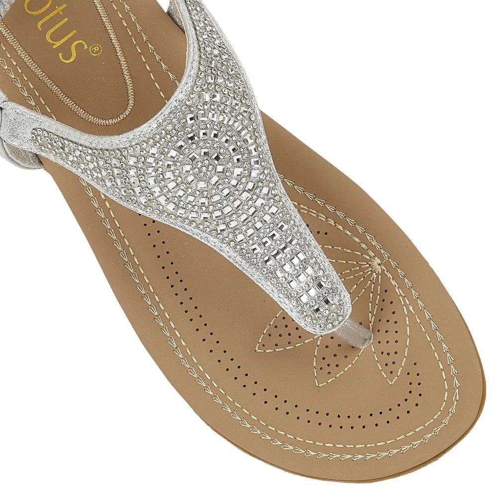 Lotus Orla Silver Sandal