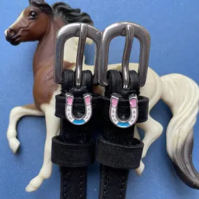 Mane Jane Spur Straps  in Horse Shoe Party - 17