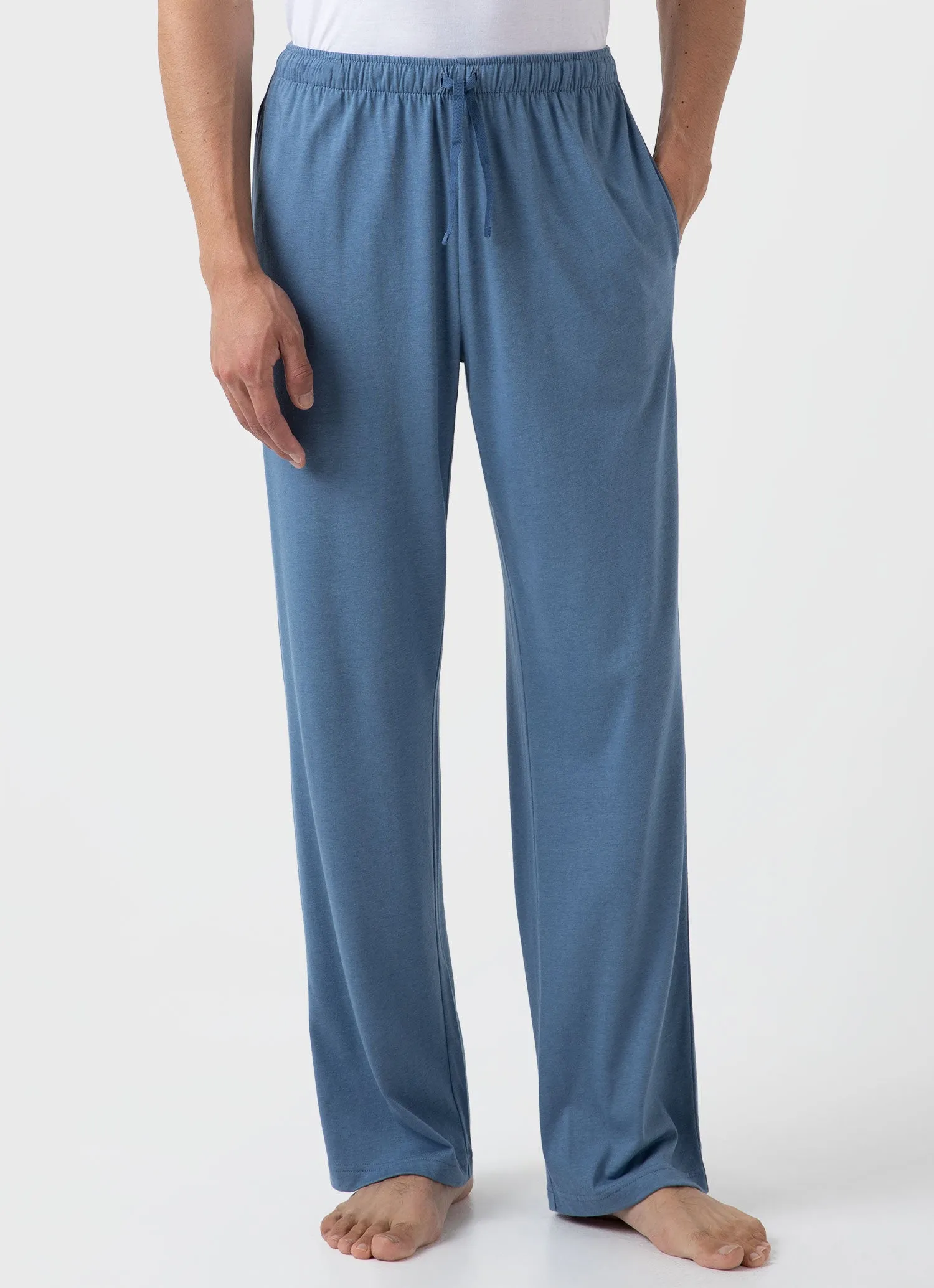 Men's Cotton Modal Lounge Pant in Bluestone