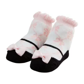 Mud Pie Pink Bow Mary Jane Socks