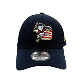 New Era Buffalo Bisons Stars & Stripes Navy Stretch Fit Hat