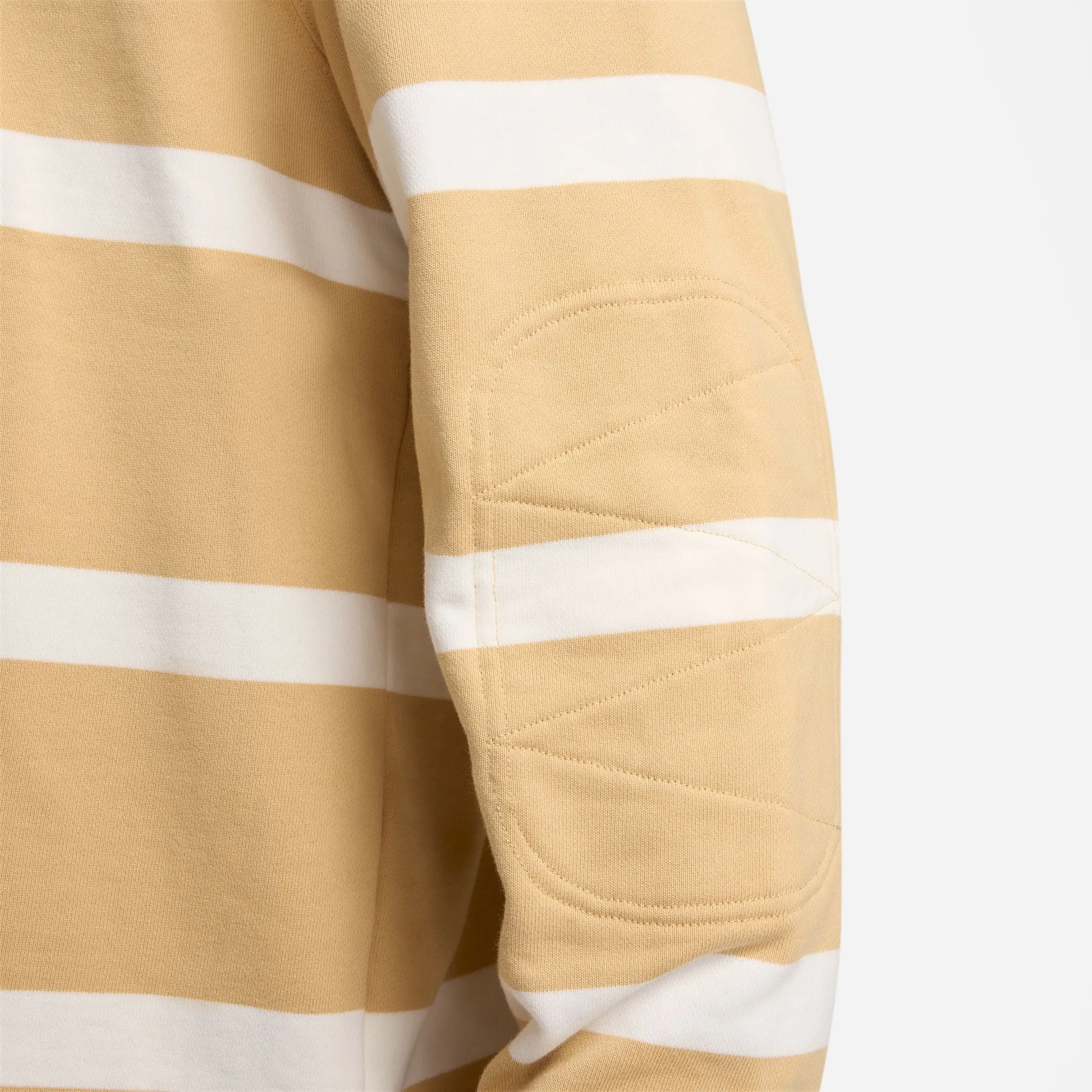 Nike Striped Heavyweight Rugby Shirt (Sesame/White)