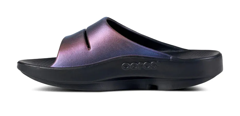 OOFOS OOAHH LUXE SLIDE MIDNIGHT