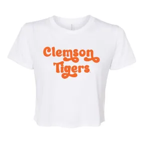 Pep Rally Crop Short Sleeve T-shirt in Clemson University