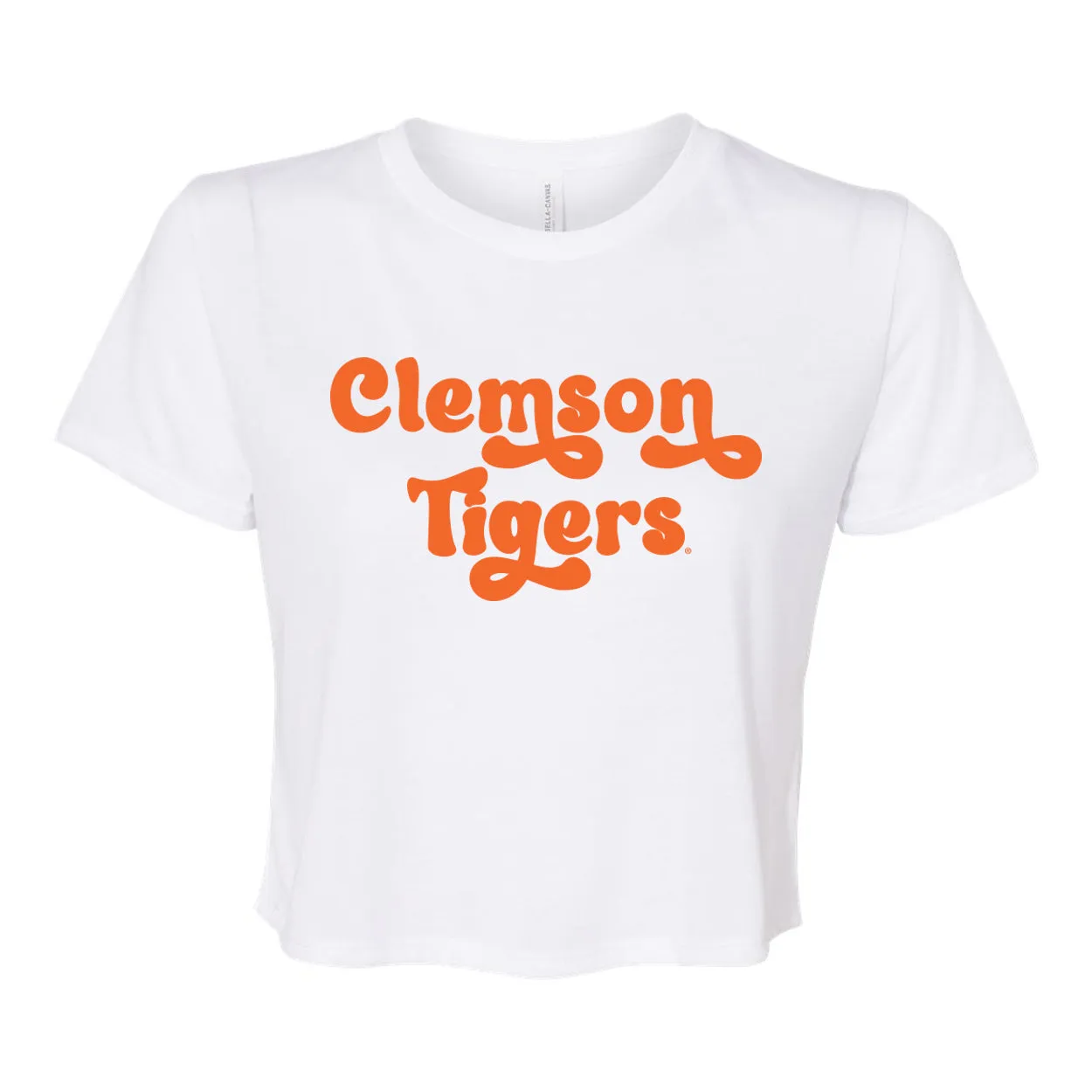 Pep Rally Crop Short Sleeve T-shirt in Clemson University