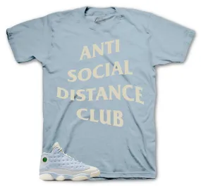 Retro 13 Celestine Blue Social Distance Shirt