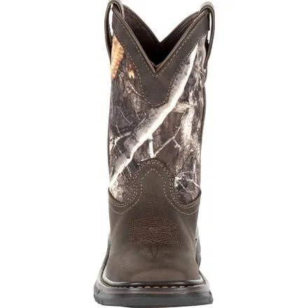 'Rocky' Youth Ride FLX WP Square Toe - Brown / Realtree Camo