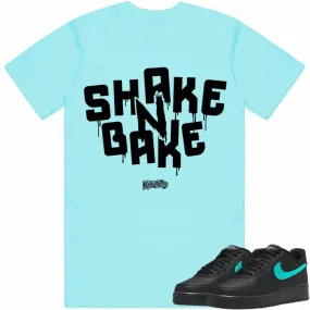 SHAKE N BAKE : Sneaker Shirt to Match : Tiffany AF1 Air Force Ones