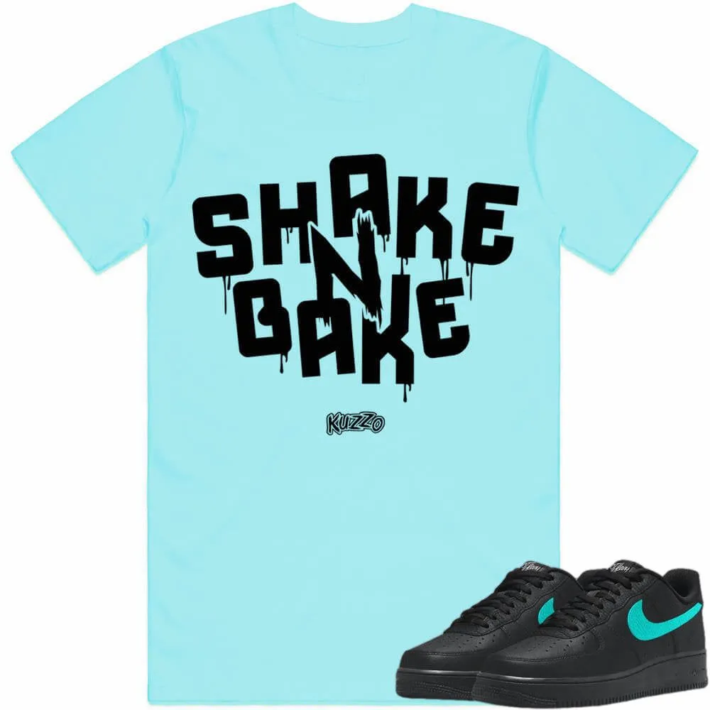 SHAKE N BAKE : Sneaker Shirt to Match : Tiffany AF1 Air Force Ones