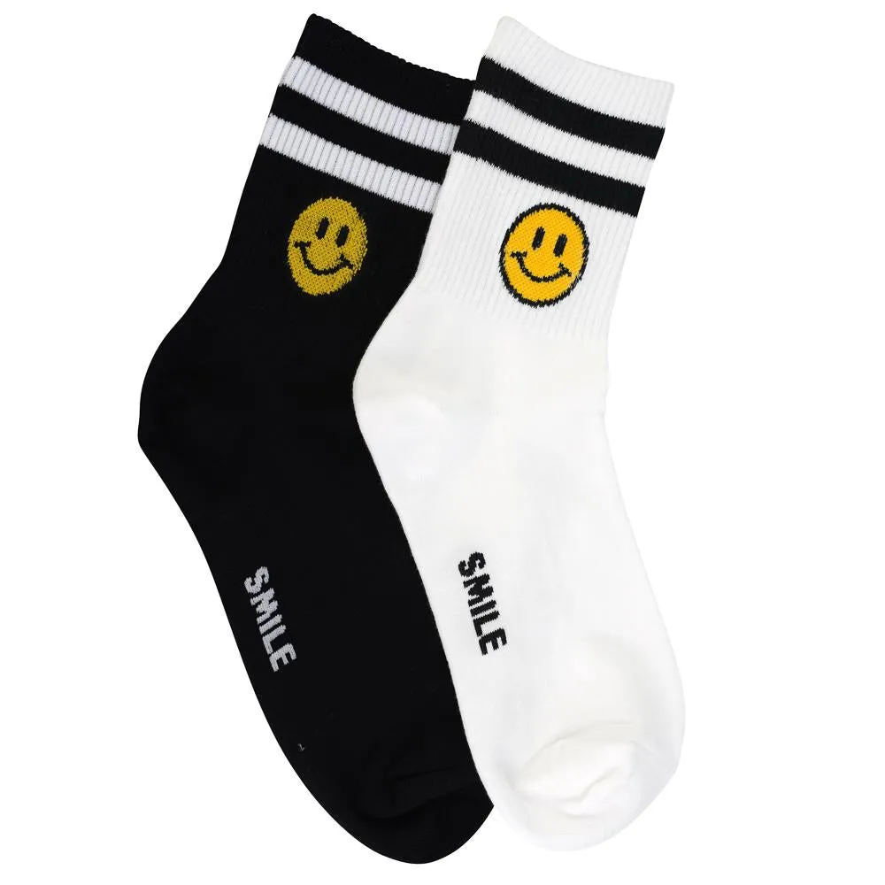 STRIPE SOCKS SMILEY