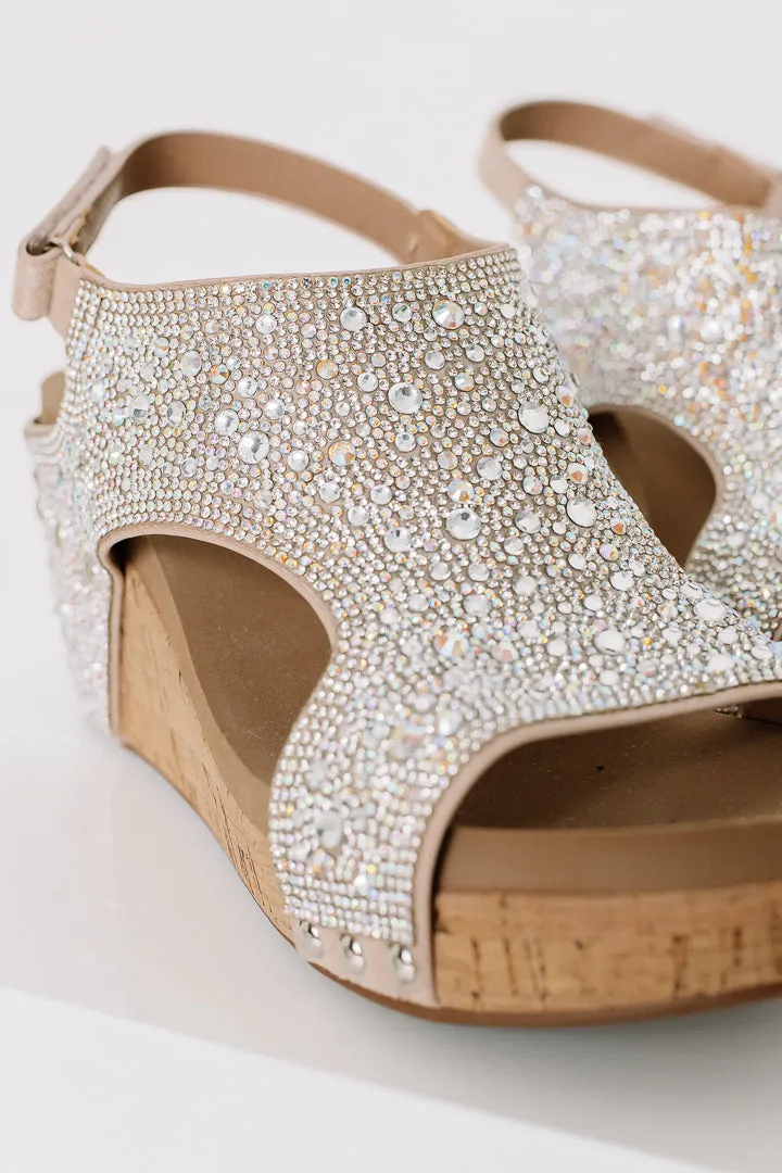 The Ashley Rhinestone Wedges | Corkeys