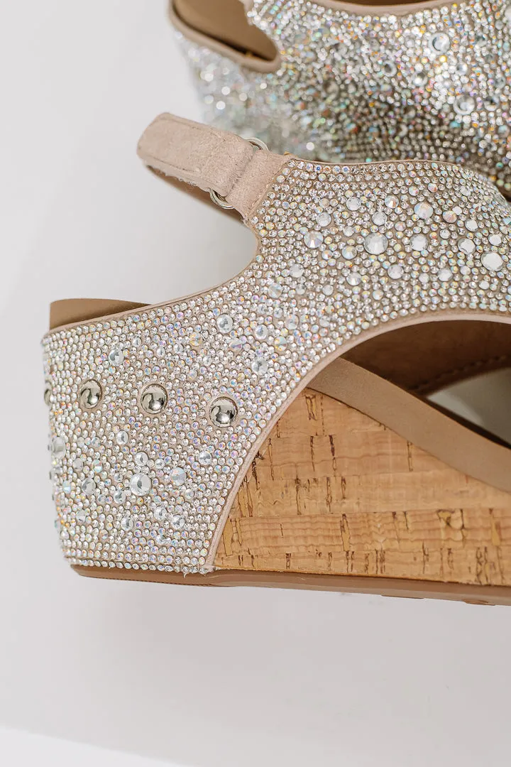 The Ashley Rhinestone Wedges | Corkeys